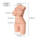 Emilia 20.28LB Luscious Sexy Girl Sex Doll Torso With Legs