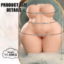 Iggy 25.35LB Plump Woman Sexy Pear Figure, Thick Big Ass Torso