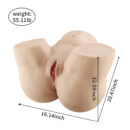 Kate 55.11LB Amazing Realistic Jiggle Big Ass Sex Doll Hip Torso