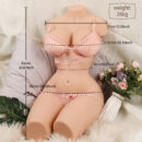 Rebecca 57.32LB Hot Girl Torso Hourglass Slim Figure Sex Doll