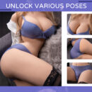 Rebecca 57.32LB Hot Girl Torso Hourglass Slim Figure Sex Doll