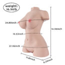 Gigi 16.96LB Realistic Mini Sex Torso With Rounded Shoulders