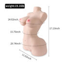 Diora 19.16LB Sexy Pole Vaulter Sex Doll Torso With Toned Butt