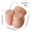 Odette 13.23LB Realistic Electric Hip Sex Torso Virgin Channel