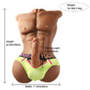 Logan 16.76LB Male Sex Doll Torso With Realistic Dildo